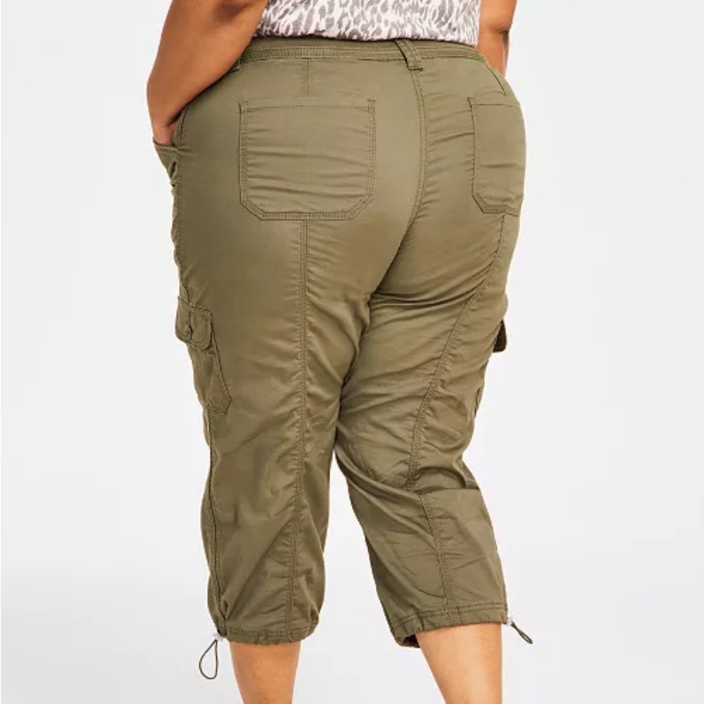 Style & Co - Cargo cropped pants - Olive green - Picture 3 of 11